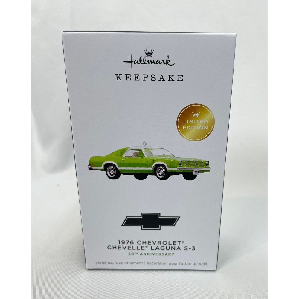Hallmark Keepsake Ornament 1976 Chevrolet Chevelle Laguna S-3 Gren Car Vehicle